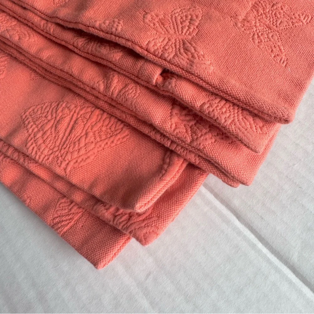 Cuddledown Cotton Butterfly Pattern Pillow Shams